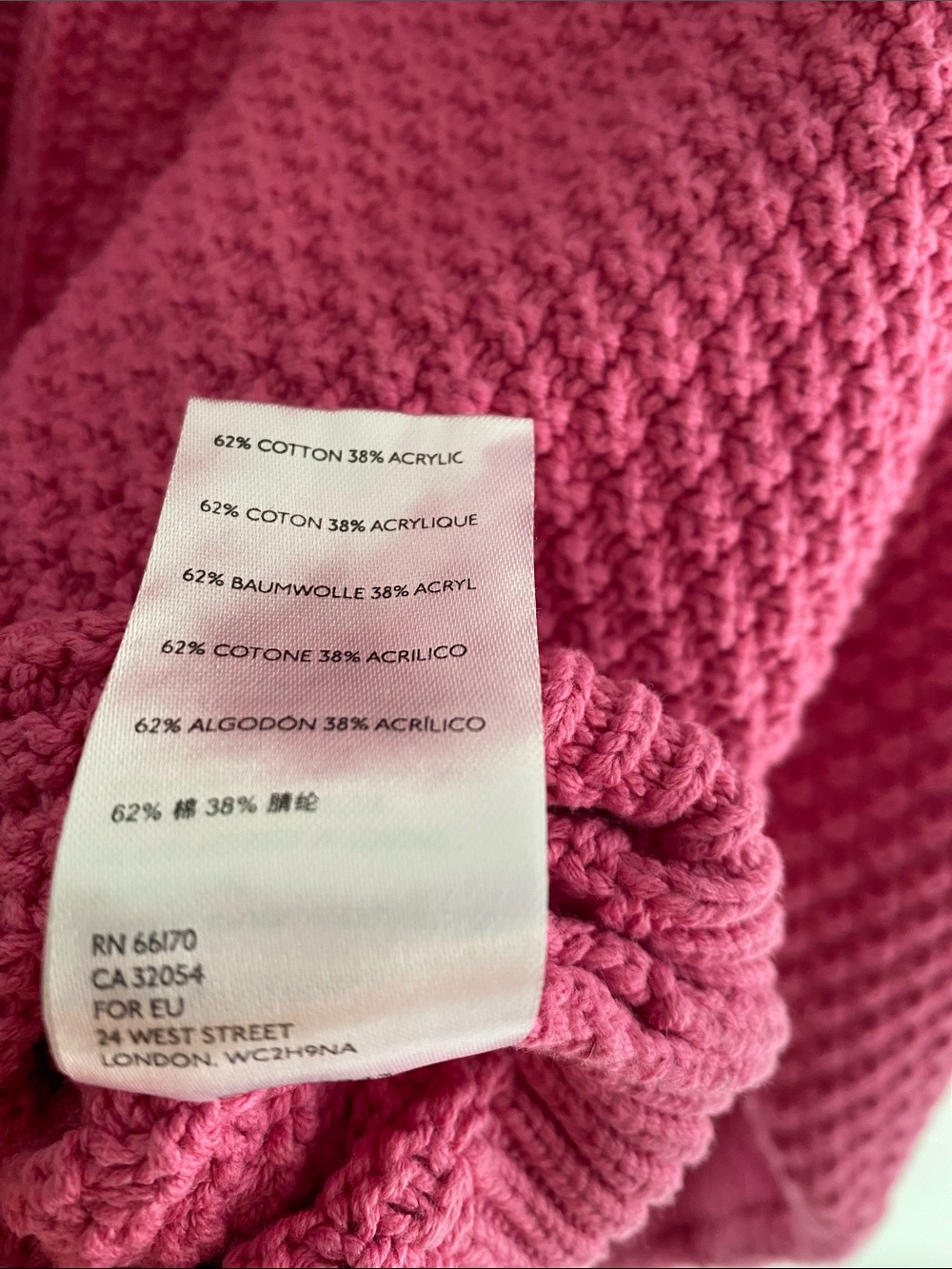 Free People Lila Knit Cardigan Cotton Blend Plumdrop (Dark Bubblegum Pink) Size - Picture 5 of 9